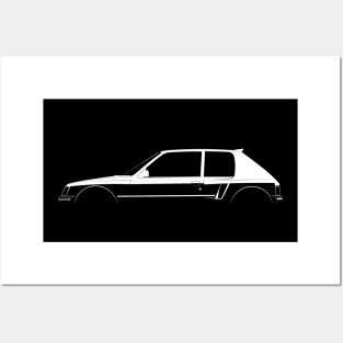 Peugeot 205 T16 Silhouette Posters and Art